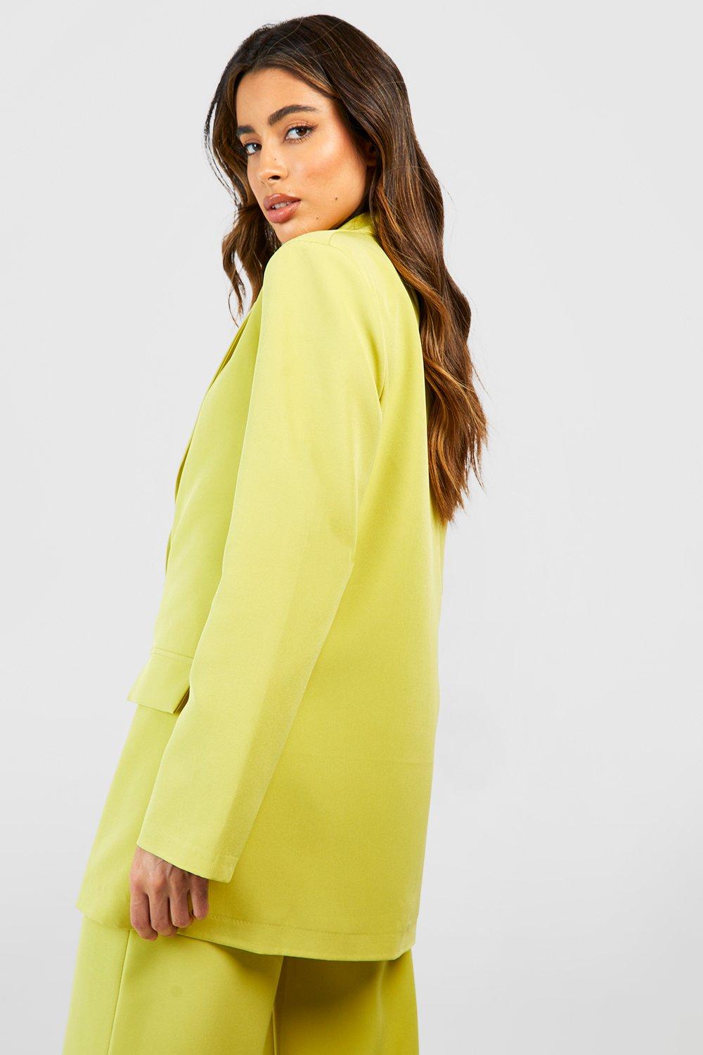 Boohoo on sale yellow blazer